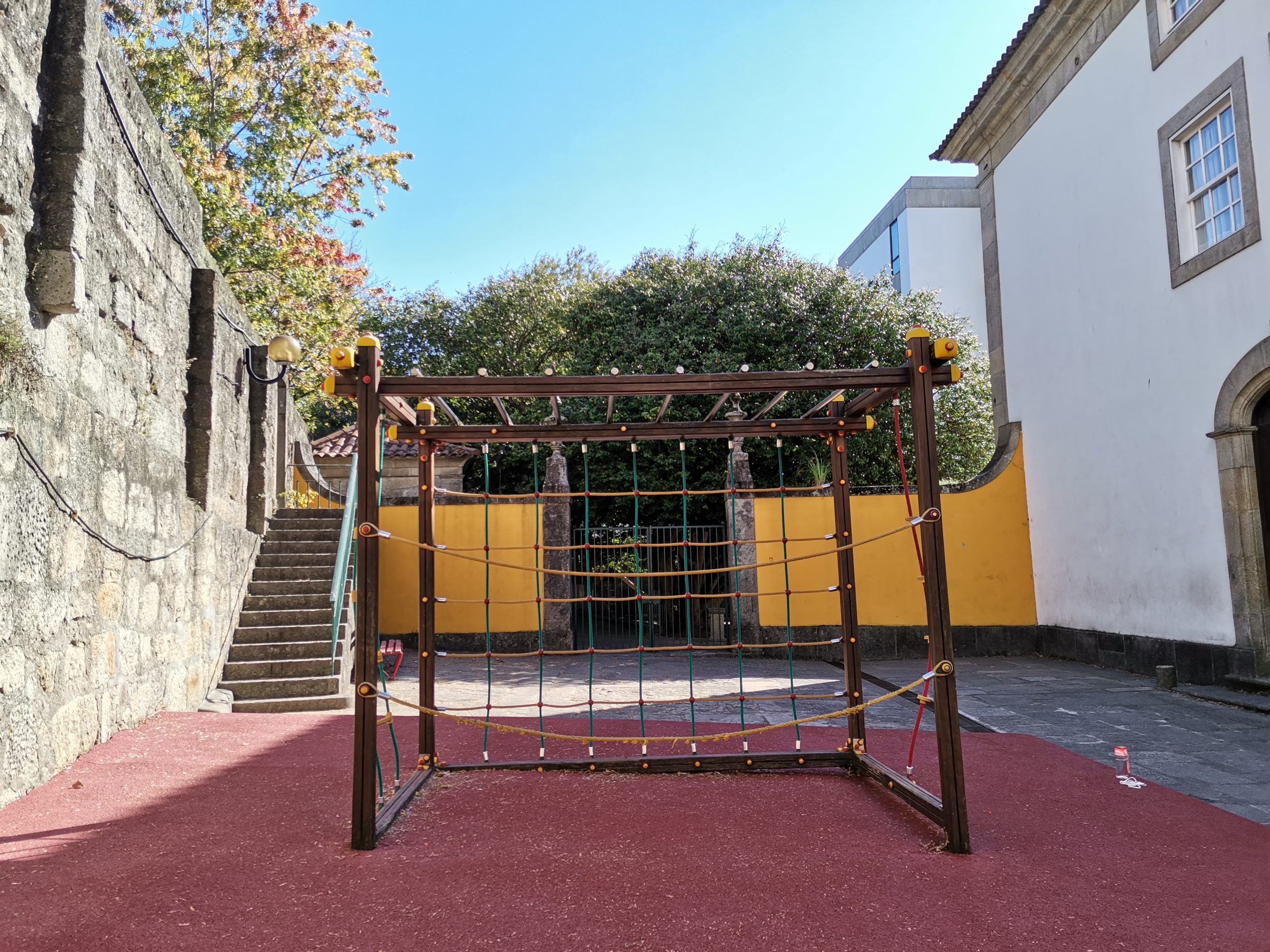 Preschool playground climbing frame
