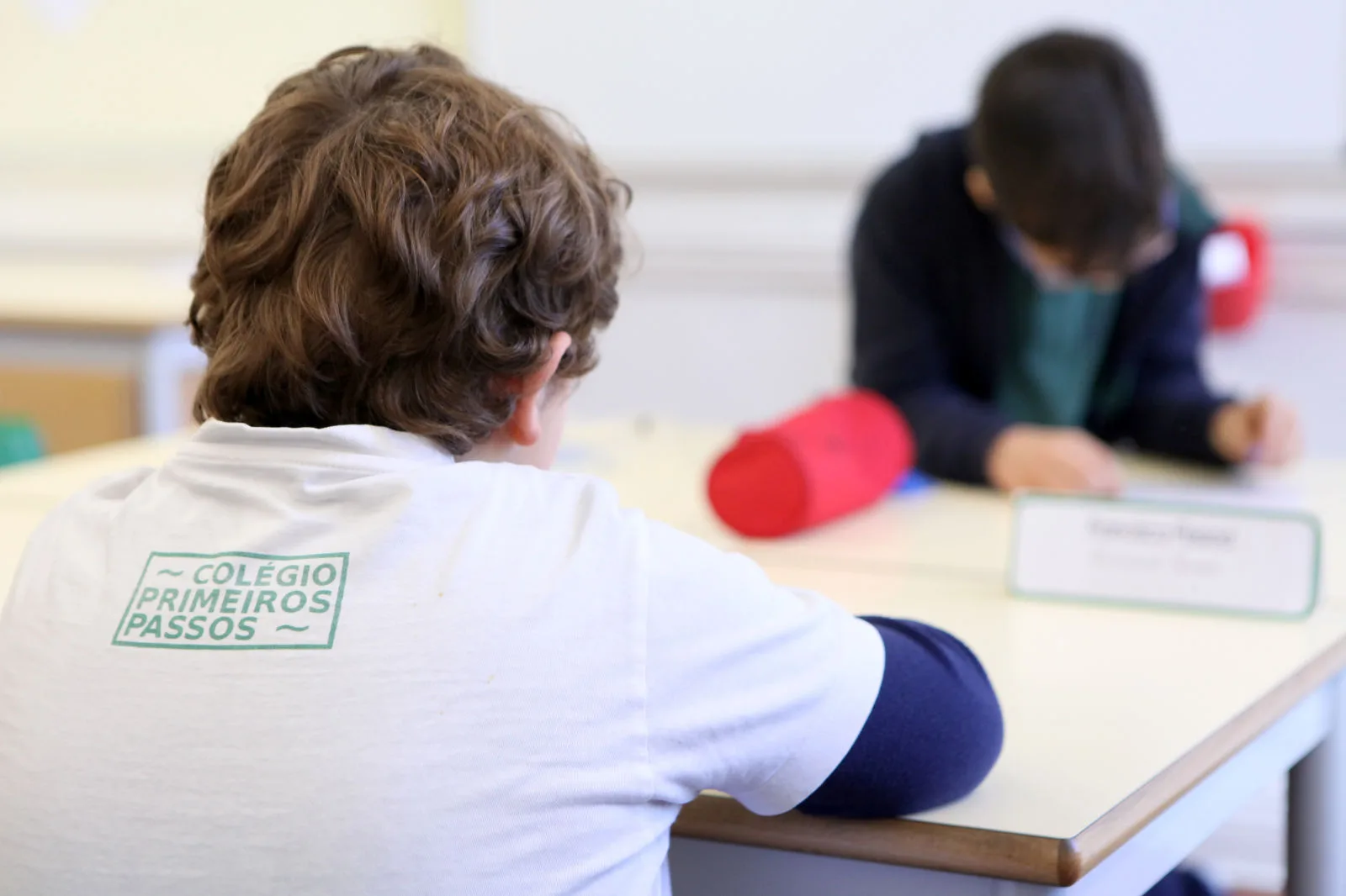Students at Colégio Primeiros Passos - Polo de Leça in class