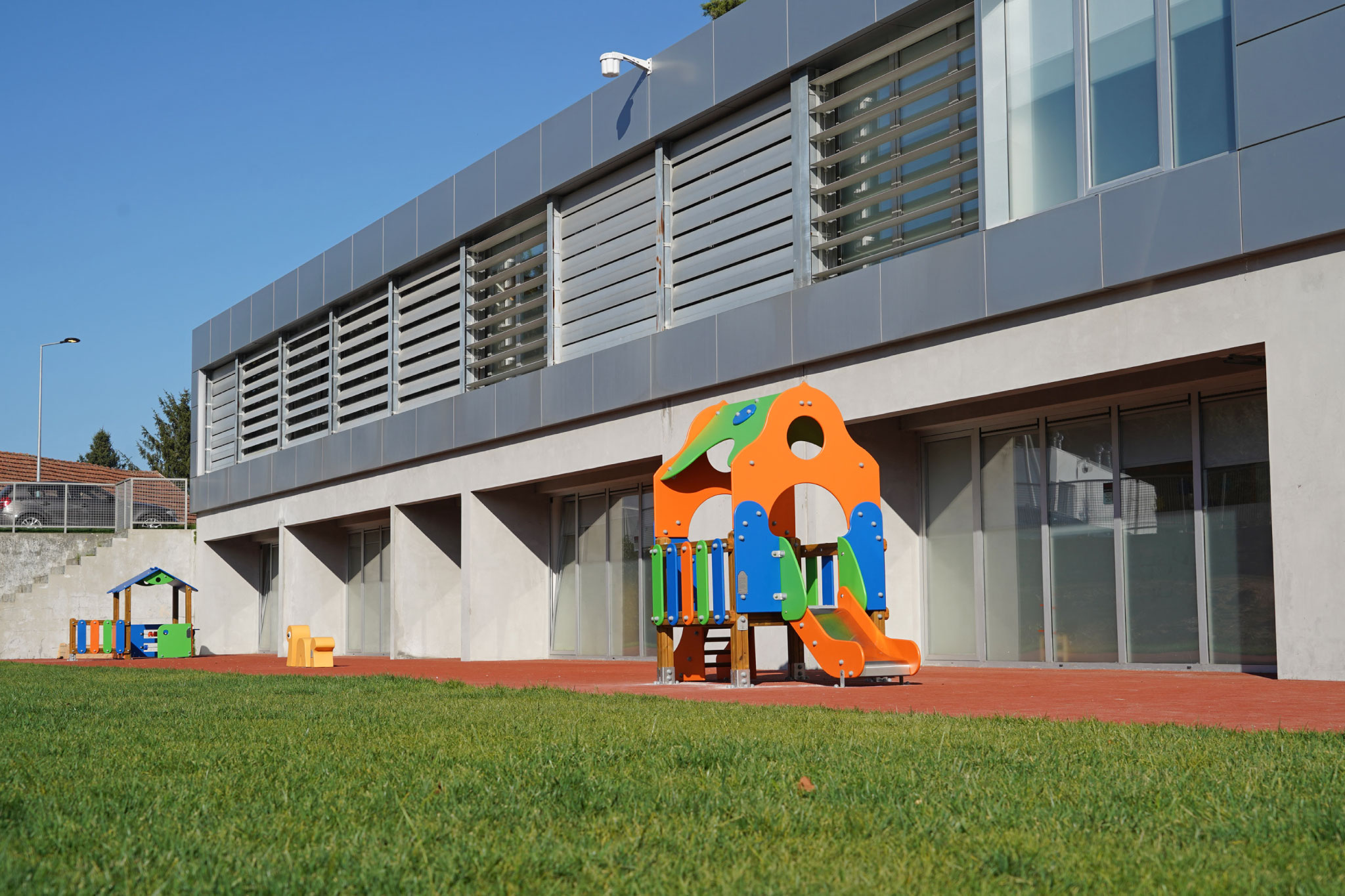 CJD International School playground with colorful play structures