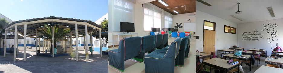 Preschool playground and classrooms