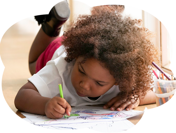 Preschool child drawing