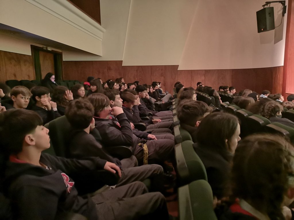 Students attending a school event at Colégio João Paulo II