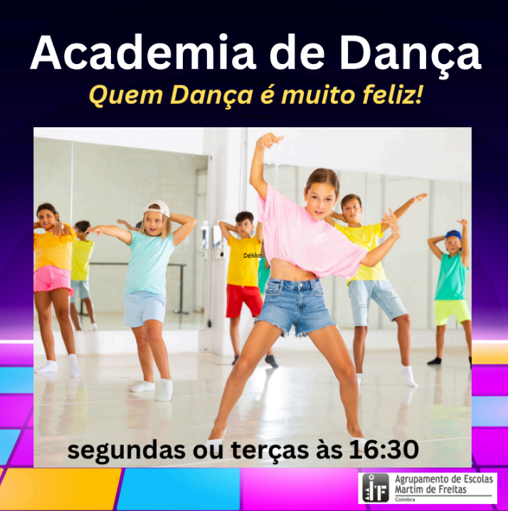 Children participating in a dance academy class