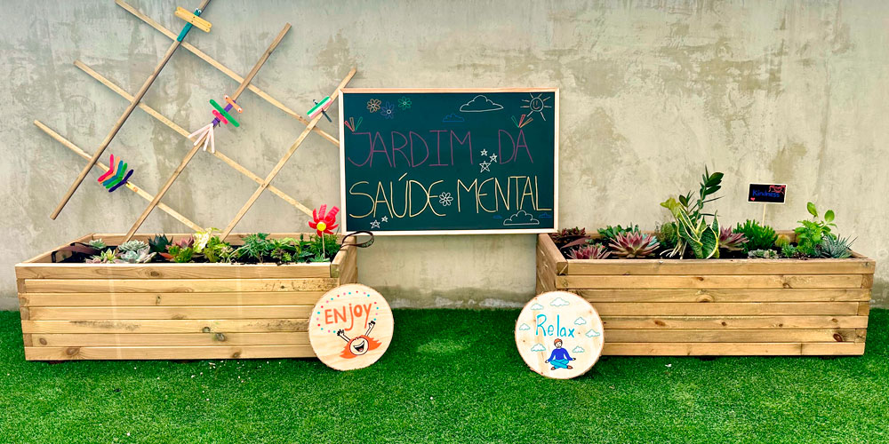 Mental health garden at Colégio Novo de Gaia preschool