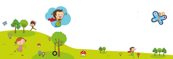 Happy children playing outdoors in a park-like setting